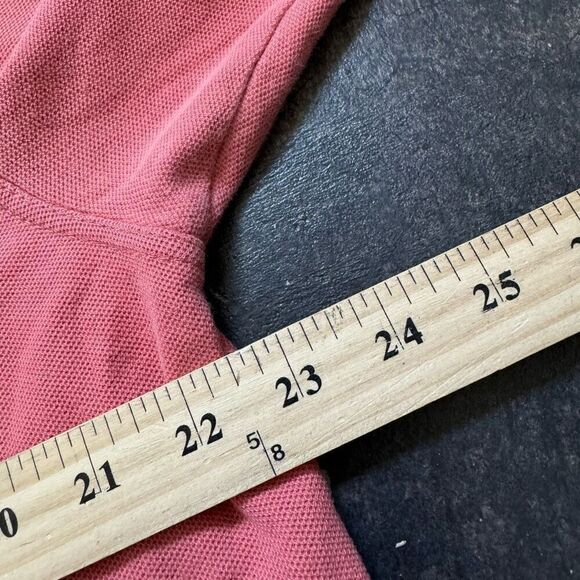 Head Men's Cotton Collared Short Sleeve Polo Shirt Salmon Orange Pink Size Large - Picture 14 of 16